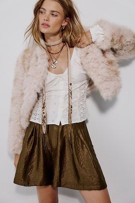 Free People Love Street Shine Trouser Shorts