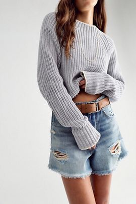 Free People Low Tide Knit Pullover