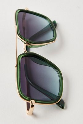 Free People Luna Classic Tinted Aviator Sunglasses