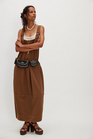 knee length dresses for ladies Free People Machu Barrel Midi Dress - Frost main image 0