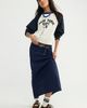 Free People Mae Menswear Column Maxi Skirt - 1