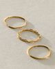 Free People Maree Gold Plated Ring Stack Set - 2