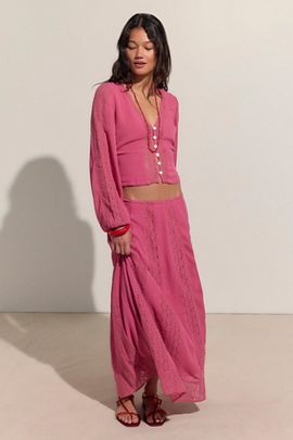 Free People Marine Skirt Set
