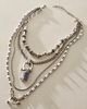 Free People Mixed Link Obsidian Necklace - 2