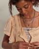Free People Monica Square Neck Button Down Top - 6