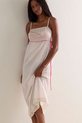 Free People Morning Light Midi Slip Dress