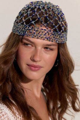 Free People Muse Beaded Skull Cap