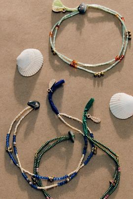 Free People Muse Semi-Precious Beaded Anklet