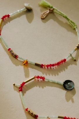 Free People Muse Semi-Precious Short Beaded Layering Necklace