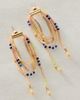 Free People Muse Semi-Precious Stone Beaded Dangle Earrings - 1