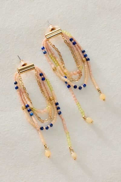 Free People Muse Semi-Precious Stone Beaded Dangle Earrings