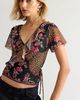 Free People Myrtle Printed Wrap Top - 4