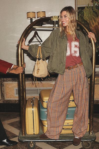 Free People Nine Lives Patterned Trousers