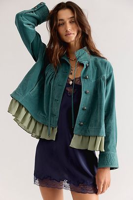 Free People Novina Velvet Jacket