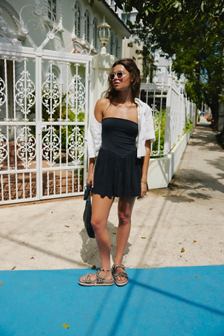 Free People - Onda Drop-Waist Tube Mini