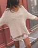 Free People Opal Textured V-Neck Pullover - 1