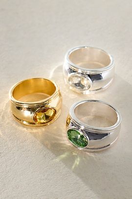 Free People Orbit Stone Pinky Ring