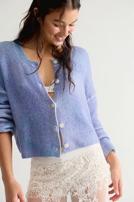 Free People Ottilie SoftSpun Ribbed Knit Cardi