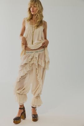 Free People Play for Keeps Ruffle Pants