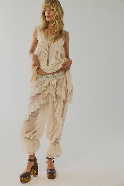 Free People Play for Keeps Ruffle Pants