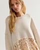 Free People Pretty Boy Lace Sweatshirt - 1