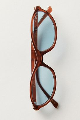 Free People Rachel Round Polo Sunglasses
