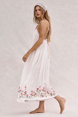 Free People Raffia Blooms Jumpsuit