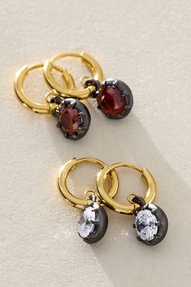 Free People Raye Hoop & Drop Earrings