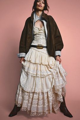 Free People Regency Riot Maxi Skirt