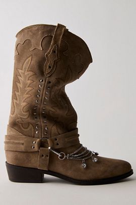 Free People Rhinestone Boot Harness Chain