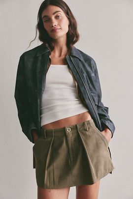 Free People Riverfront Surplus Mini Skirt