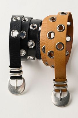 Free People Rosebowl Grommet Belt