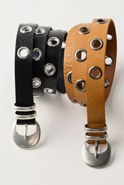 Free People Rosebowl Grommet Belt