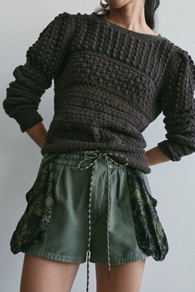 Free People Sabrina Pull-On Scarf Shorts