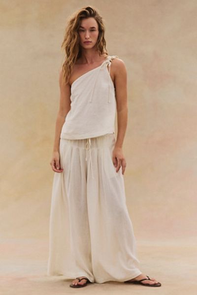 Free People Sandshell Linen Sahara Pant Set