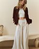 Free People Sandshell Linen Sahara Pant Set - 10