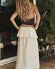 Free People Sandshell Linen Zora Maxi Skirt - 2