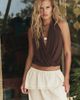 Free People Sandshell Linen Zora Maxi Skirt - 3