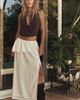 Free People Sandshell Linen Zora Maxi Skirt - 4