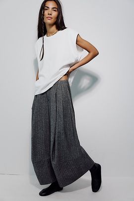 Free People Set In Stone Wool Trousers