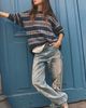Free People Sheer Luck Striped Pullover - 1