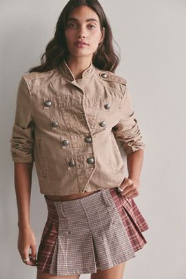 Free People Sherry Pleated Mini Skirt