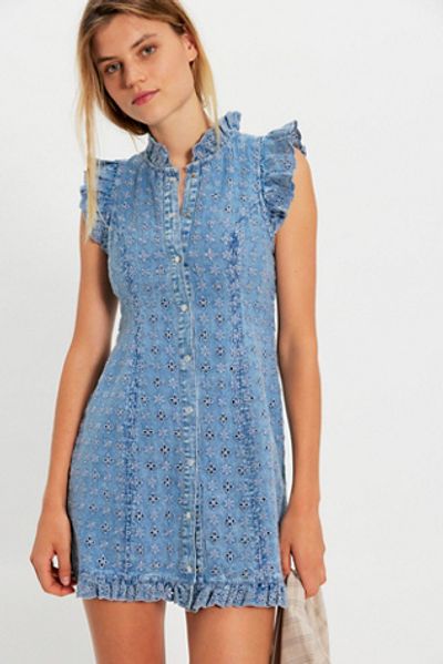 Free People Silver Springs Mini Dress