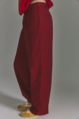 Free People Sketchy Pinstripe Trousers