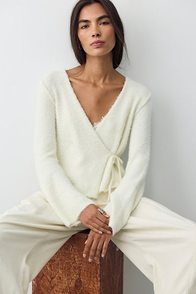 Free People Snowfall Wrap Sweater