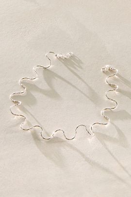 Free People Spires Silver Clear Choker
