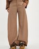 Free People Spotlight Herringbone Barrel Trousers - 1