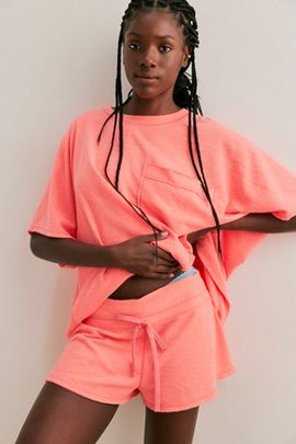 Free People Staycation Terry Sleep Shorts