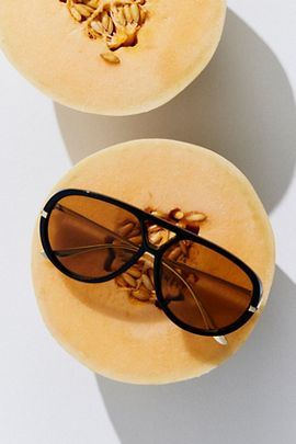Free People Sunday Afternoon Oversized Aviator Sunglasses