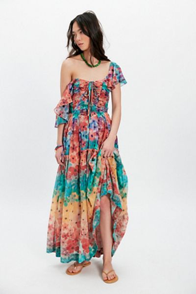 free people maxi dresses Free People Short Sleeve Sundrenched Maxi Dress – Timber Boutique main image 1